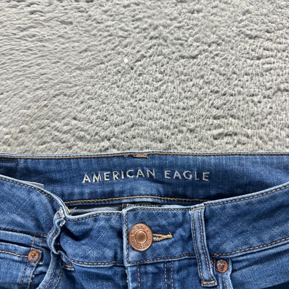 American Eagle Outfitters Favorite Jeans Womens 0 Blue Denim Boyfriend Stretch - Picture 4 of 12